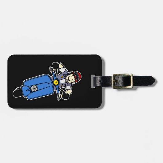 Scooter Bagagelabel (Voorkant horizontaal)