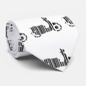 SCOOTER BAR CODE Motorcycle Barcode Patroonontwerp Stropdas (Opgerold)