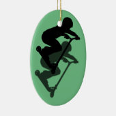 Scooter Boy - Stunt Scooter 5 Keramisch Ornament (Rechts)