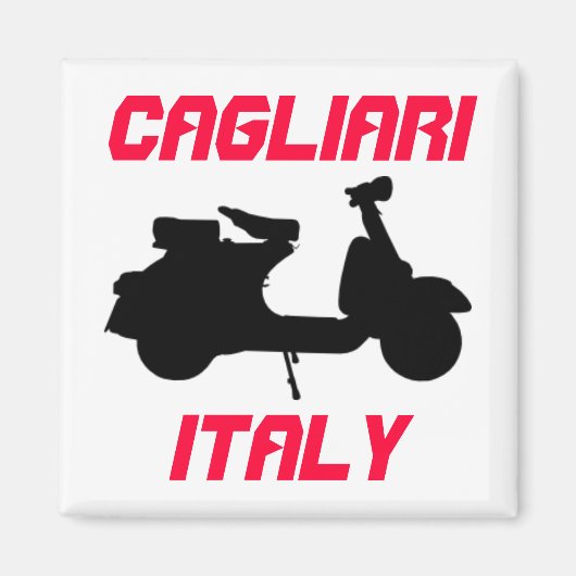 Scooter, Cagliari, Italië Magneet (Voorkant)