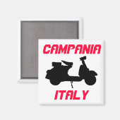 Scooter, Campania, Italië Magneet (Voorkant / Achterkant)