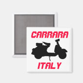 Scooter, Carrara, Italië Magneet (Voorkant / Achterkant)