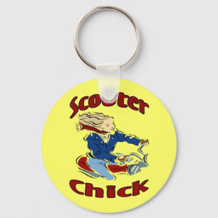 Scooter Chick Sleutelhanger