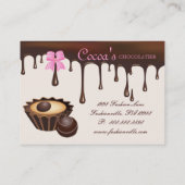 Scooter Chocolatier de carte de visite de chocolat (Dos)