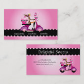 Scooter de petit gâteau de zèbre de carte de (Devant / Derrière)