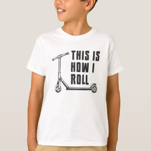 Scooter Driver Dit is hoe ik stunt grappig rol T-shirt