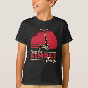 Scooter Driver Geniet van de eenvoudige dingen Stu T-shirt