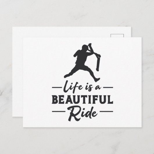 Scooter Driver Life is een mooie rit retro Briefkaart (Voorkant / Achterkant)