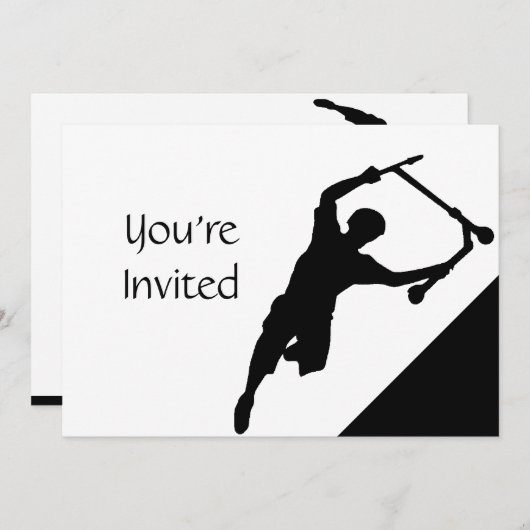 Scooter Fun Park Invitation (Devant / Derrière)