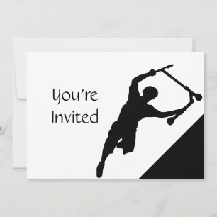 Scooter Fun Park Party uitnodigen Kaart