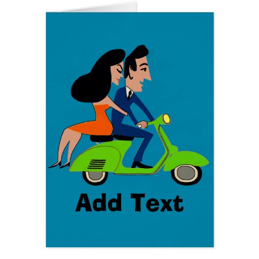 Scooter Girl, ajouter du texte (Devant)