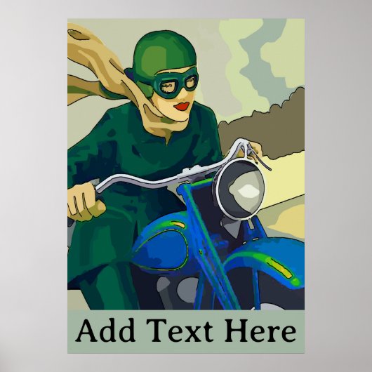 Scooter Girl, ajouter le texte Poster (Devant)
