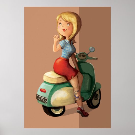 Scooter Girl Poster (Voorkant)