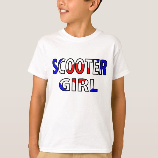 Scooter Girl RWB T-shirt (Voorkant)