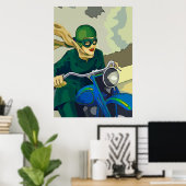 Scooter Girl, voeg tekst toe Poster (Thuiskantoor)