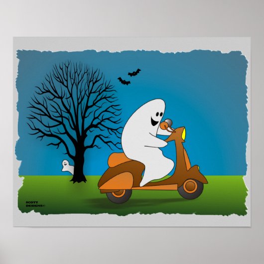 Scooter Halloween Poster (Voorkant)