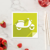 Scooter Icon Napkins Servet (Insitu)