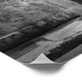 Scooter in zwart-wit poster (Hoek)