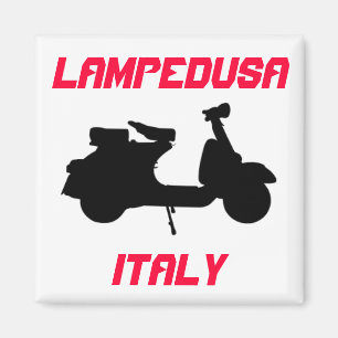 Scooter, Lampedusa, Italië Magneet