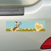 scooter love Bumpersticker (Op auto)