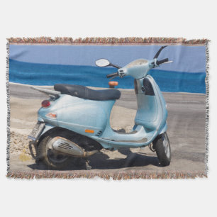 Scooter op de strand Ephesus, Turkije Deken
