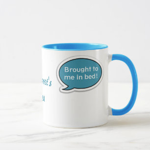 Scooter Personnalisé Blue Speech Bubble Tea Mug