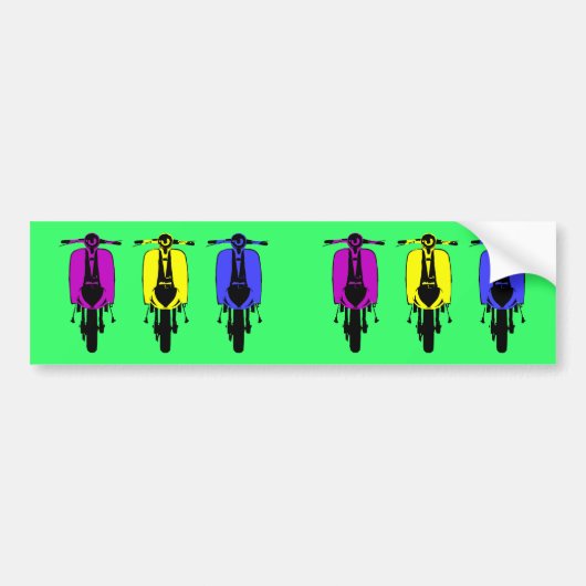 scooter pop bumpersticker (Voorkant)
