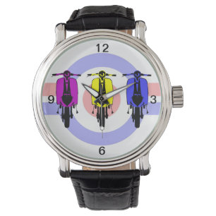  scooter pop kunst horloge