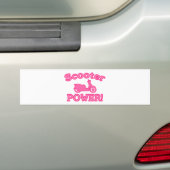 Scooter POWER! Bumpersticker (Op auto)