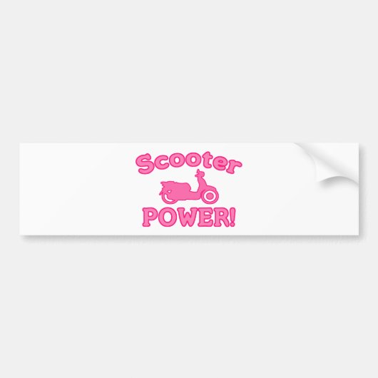 Scooter POWER! Bumpersticker (Voorkant)