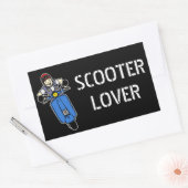 Scooter Rechthoekige Sticker (Envelop)