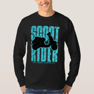 Scooter Rider Scooter Life Bromfiets Liefde T-shirt