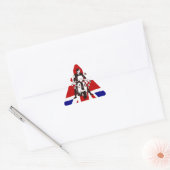 Scooter Rider UJ 2 mod triangle autocollants (Enveloppe)
