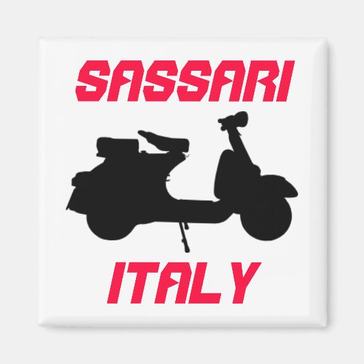 Scooter, Sassari, Italië Magneet (Voorkant)