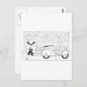 Scooter Skin Briefkaart (Voorkant / Achterkant)