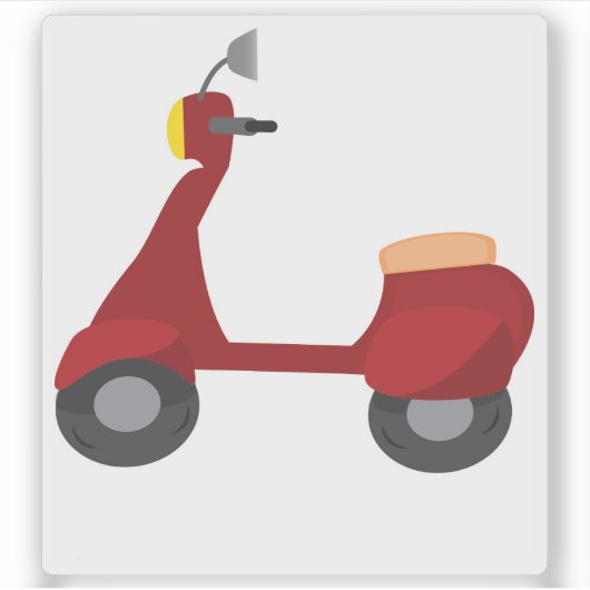 Scooter Sticker (Voorkant)