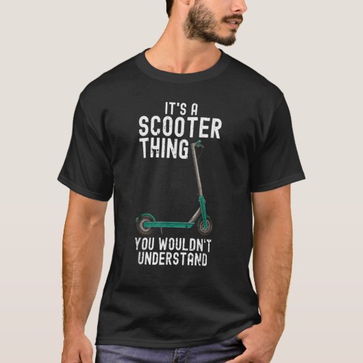 Scooter Stunt Scouter E Scooter off Road Electric T-shirt (Voorkant)