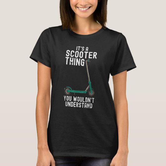 Scooter Stunt Scouter E Scooter off Road Electric T-shirt (Voorkant)