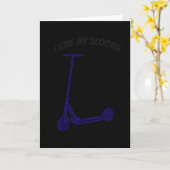 Scooter Stunt Stunts Kick Scooter Gift Kaart (Gele Bloem)