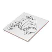  scooter tegeltje (Zijkant)