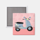 Scooter Trio Aimant rose (Recto/Verso)
