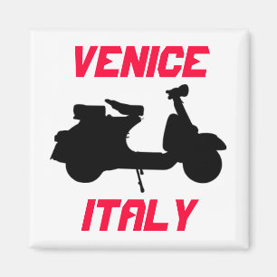 Scooter, Venetië, Italië Magneet