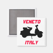 Scooter, Veneto, Italië Magneet (Voorkant / Achterkant)