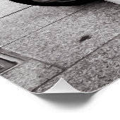 Scooter vintage | fille sur scooter Poster | Paris (Coin)