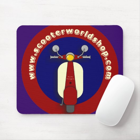 Scooter World Mousepad Muismat (Met muis)