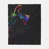 Scootering in ruimte - scooter Boy Throw Blanket Fleece Deken (Voorkant)