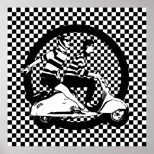 scooterkoppels resterstijl poster (Voorkant)