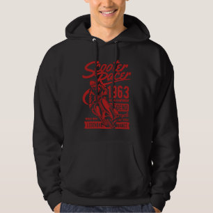 Scooterracer Retro Vintage Vervallen Stijl Hoodie