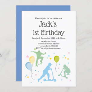 Scooters, fietsen, skateboards, rijden over kaart