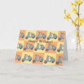 Scooters Greeting Card Kaart (Gele Bloem)